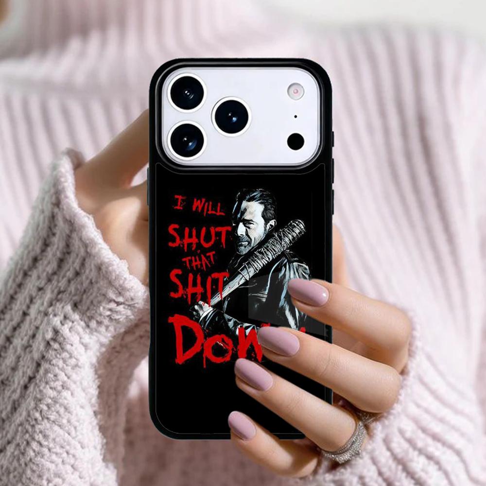 Negan Walking Dead Style Phone Case For Apple iPhone 17 Air 16E 15 14 Plus 13 12 11 Pro Max Mini Funda Cover