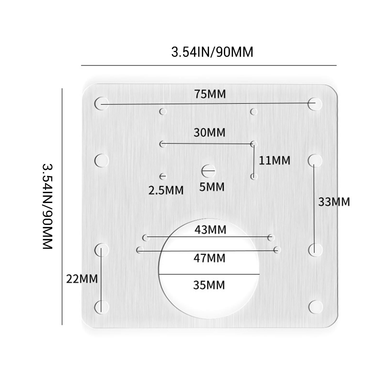 

1/4Pcs Stainless Steel Cabinet Door Hinge Repair Plate for Furniture Reinforcement Mounting for Both Side Damage Fixed