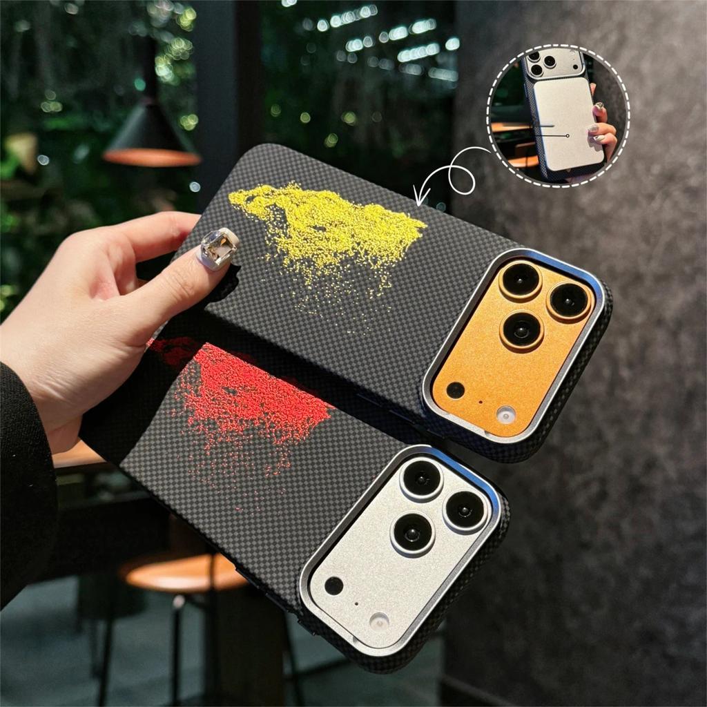 Ultra Thin Kalver Horse Texture Magnetic Case For iPhone 17 Pro Max 16 Pro 15 Pro Ultra Thin Cover Anti-Fingerprint New 2026