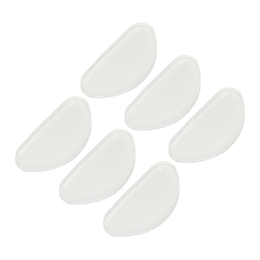 20 Pairs Silicone Eyeglass Nose Pads D Shaped Slip Resistant Adhesive Nose Cushions for All Types Glasses