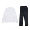 Li Ning Minimalist Round Neck Long Sleeve Sweatshirt Comfortable Versatile Drawstring Long Pants Casual Sports Suit Men Suit AWDTC73-2+AKLUA73-1