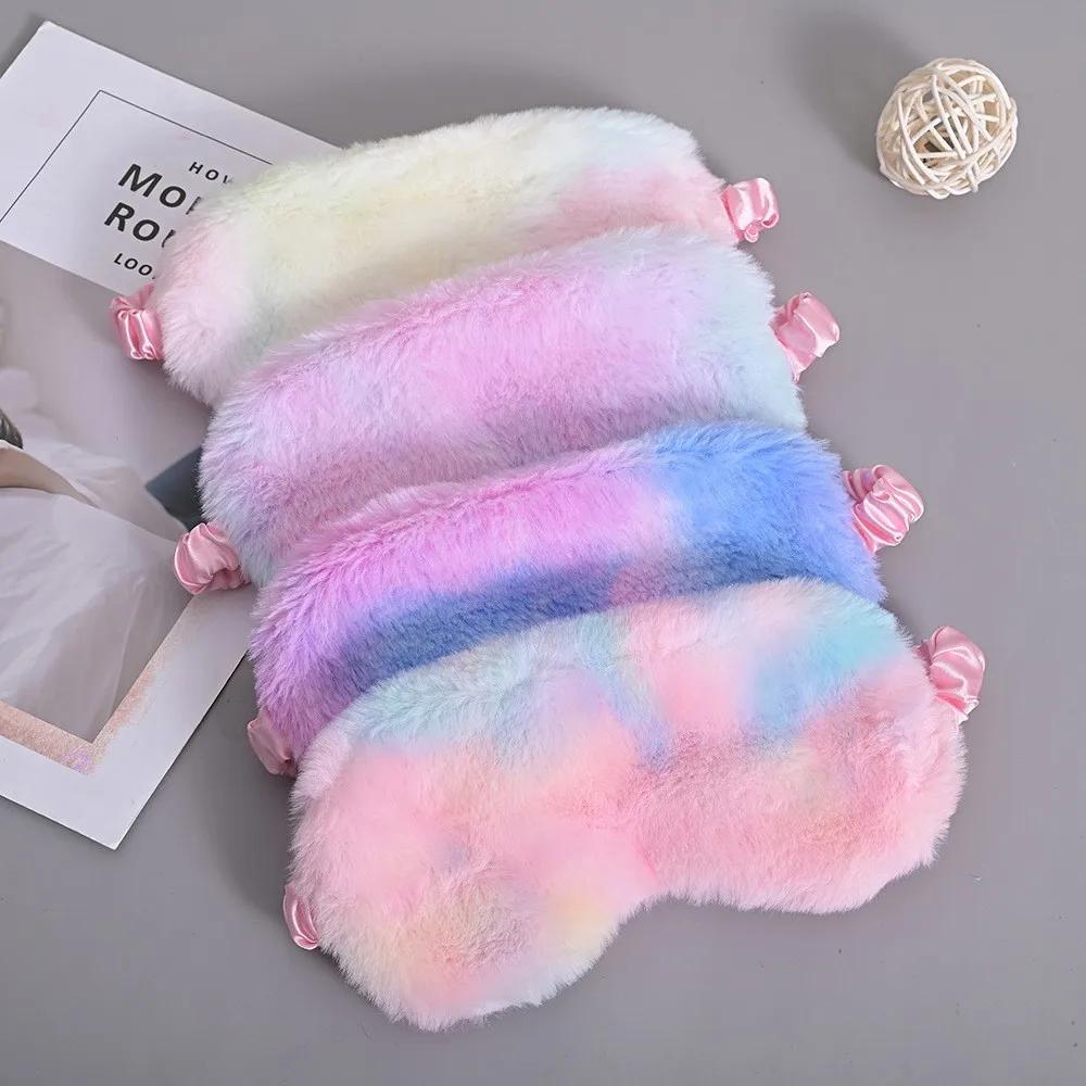 Durable And Safe Sleeping Mask Sleeping Blindfold Soft Plush Eye Masks Cute Love Cloud Eye Cover Plush Mask Eyepatch Nap Health Eye Cover
