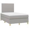 VidaXL Bed Slat Base with Mattress and LED, Upholstered Bed, Double Bed, Adult Bedroom Interior Bed, 3135261