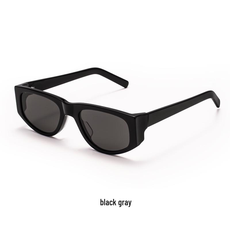 High-End Y2K Futuristic Frame UV Protection Sunglasses - Trendy HD Nylon чёрный/серый
