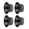 4 PCS Speed Tone Volume Control Knobs for EPI LP Electric Guitar (Black+Gold)