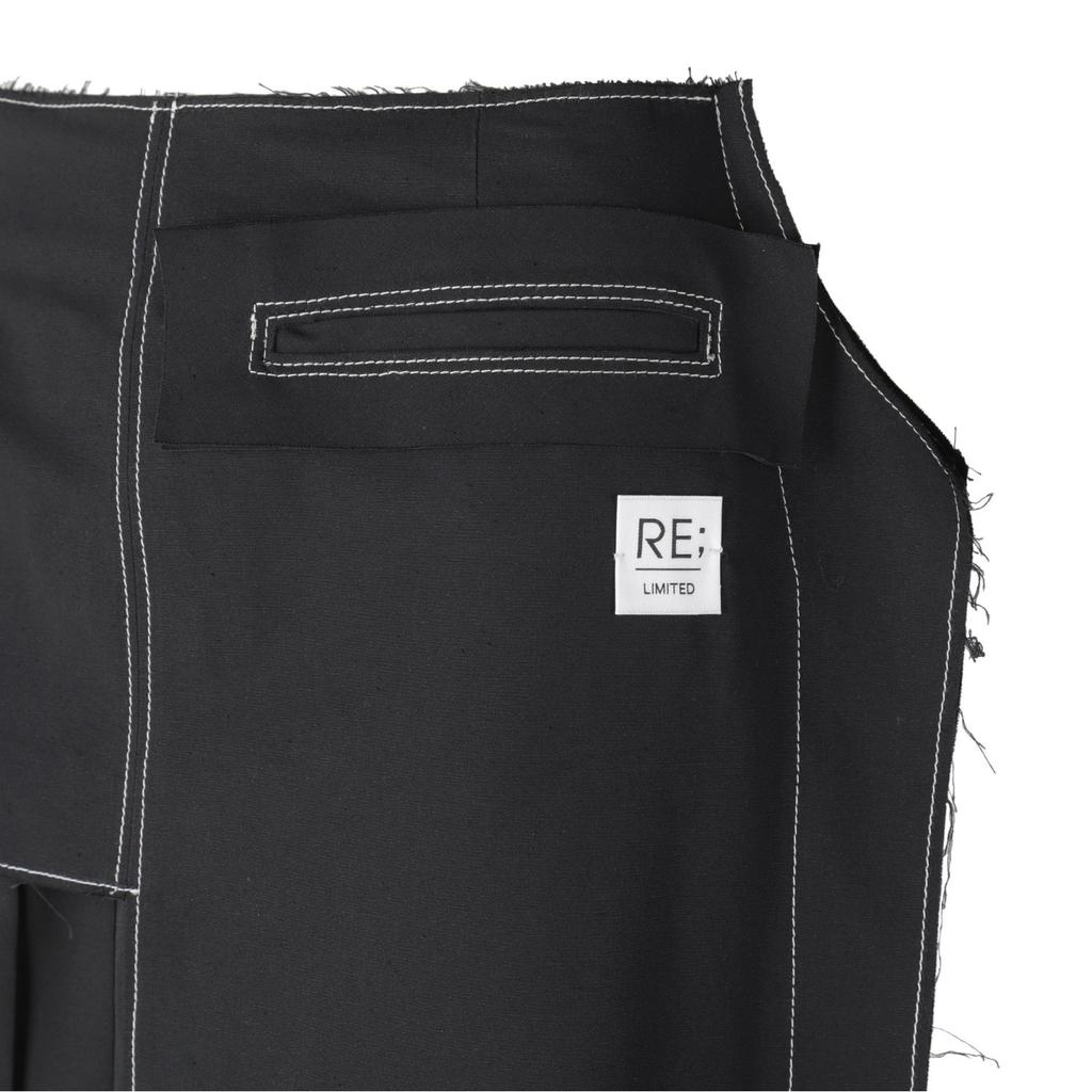RECODE Unbalanced Pleated Skirt_Rqkam24532Bkx