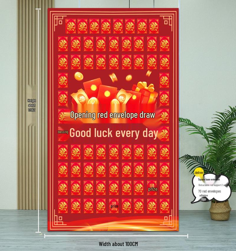 

Red Envelope Wall Decoration for Company Event Atmosphere