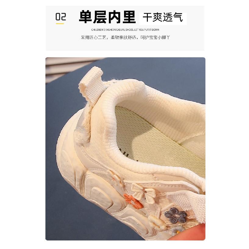 Children's Shoes New Spring and Autumn Breathable Girls' Flower Bread Shoes Small Bow Fashion Student Style Kids Shoes