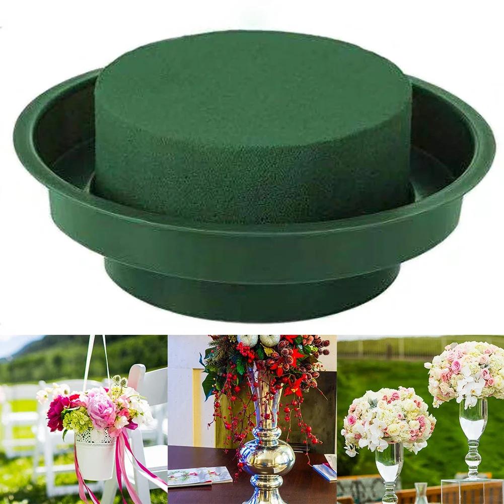 2026 Latest Models Green Floral Foam Bowl Kit for Flower Arrangement Wet Foam Wedding Aisle Decor Artificial Flowers Party
