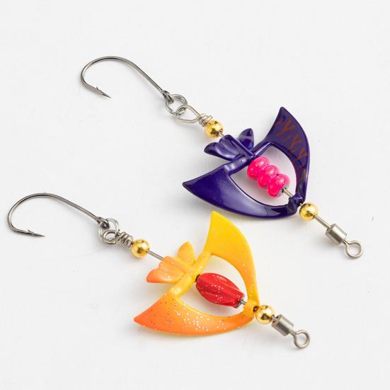 5Pcs 5CM/4G Spinner Blade Lure with Hook Hard Metal Spinnerbait 360 Degrees Rotating Sequin Lure Saltwater Freshwater Walleye Bass Fishing Accessories