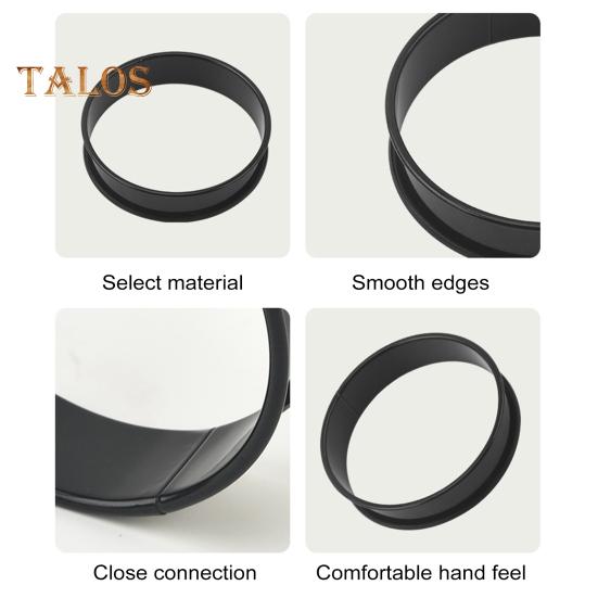 6Pcs Stainless Steel English Muffin Rings Non-Stick Coating Cake Mold for Baking Double Rolled Edge Design Food Grade 8cm 10cm Cooking Rings