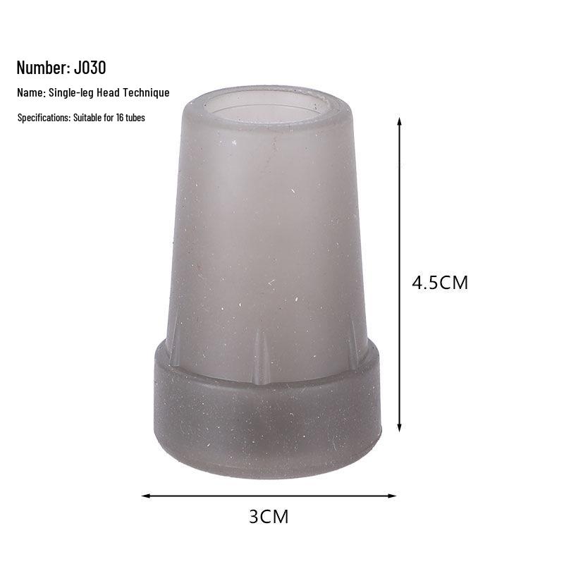 Multi-spec Anti-Slip Rubber Cane Tip for Elderly Walking Sticks - Tripod & Quadruped Foot Covers