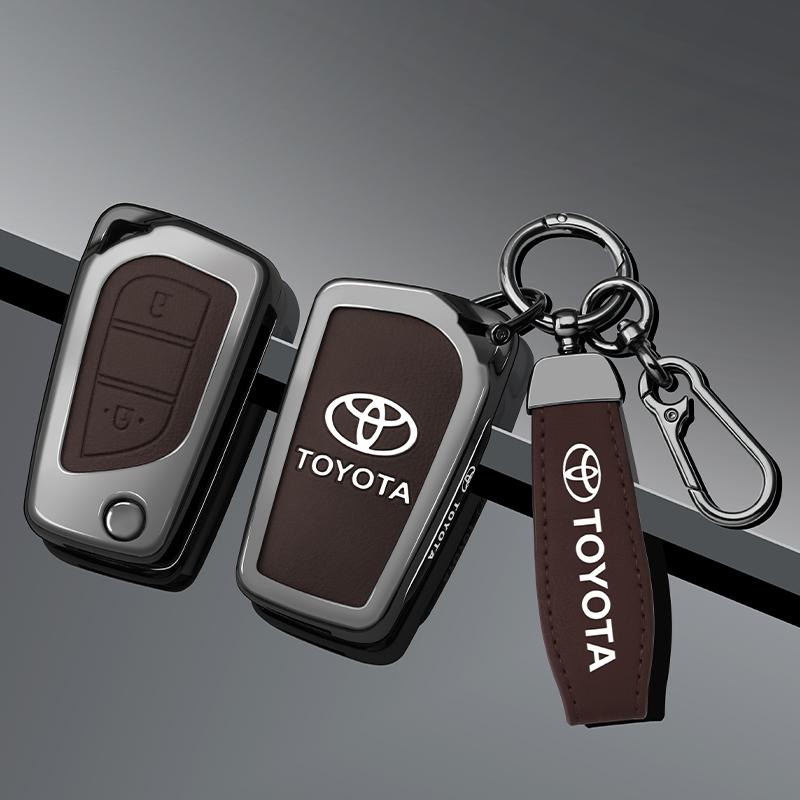 VKAE4 Zinc Alloy Car Remote Key Cover Case for Toyota Yaris Rav4 Highlander Auris Avensis Aygo Scion TC IM 2015 2016 Auto Accessories