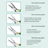 Mini Pliers, Long Nose, Bent Nose, Diagonal, End Cut, Linesmans, Needle Nose Pliers, 5'' Plier for Jewelry Making