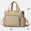Large Capacity Mommy Bag Solid Color Nappy Bag Personalized Shoulder Bag  Women