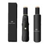 Thickened Black Glue Manual Folding Umbrella: Sun & Rain Protection for Men