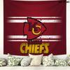 Kansas City Chiefs Wall Tapestry Aesthetic Wall Hanging Printed Fabric Blanket Decorative Tapestries for Bedroom Living Room Home Decor