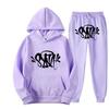 Set Felpa Streetwear Uomo Donna Outfit Casual Felpa con Grafica Stampata Syna Tuta