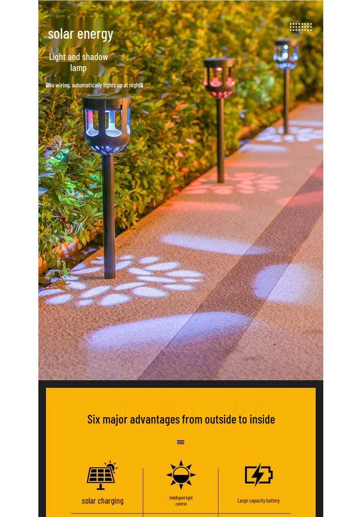 Solar Ground Stake Lights - Waterproof Outdoor Lawn and Garden Decor