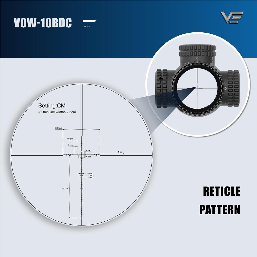 Vector Optics Veyron Zoom Rifle Scope Shotgun Airsoft Scope Airsoft Shotgun Scope 6-24x44FFP