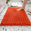 Chenille Long Pile Bathroom Mat - Water Absorbent & Anti-Slip Foot Pad for Home Use
