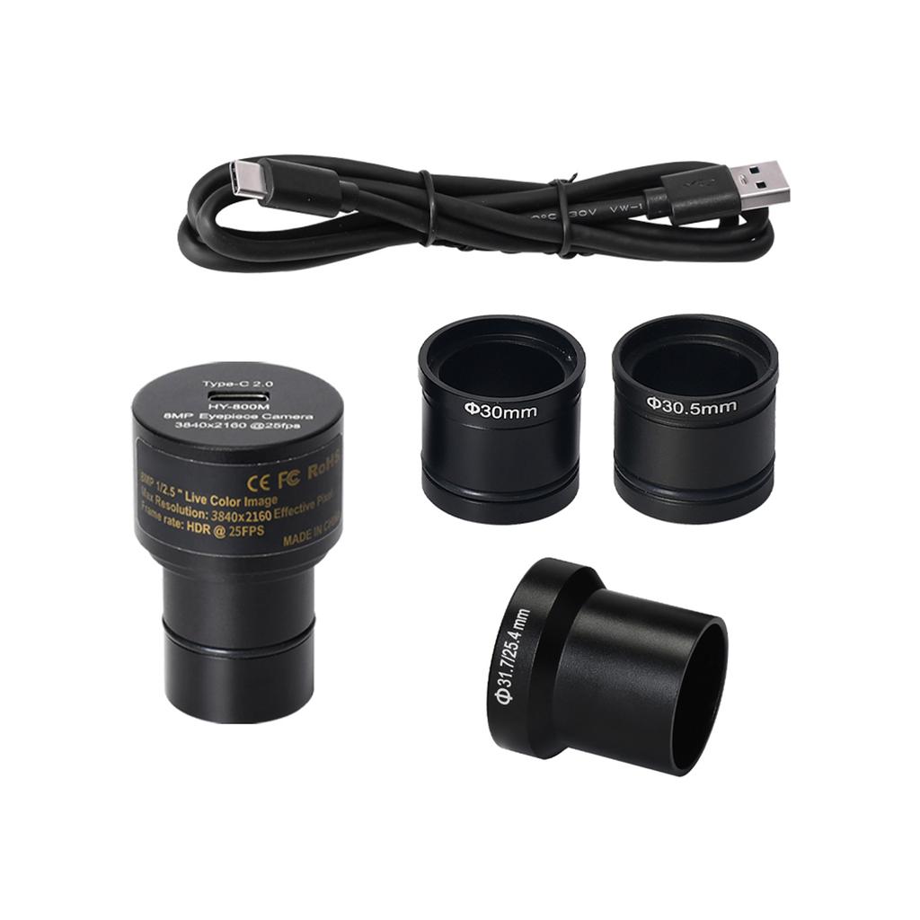 Digital Electronic Eyepiece IMX377 USB Microscope Camera FHD 4K USB2.0 Color 8MP Digital Camera Free Driver for