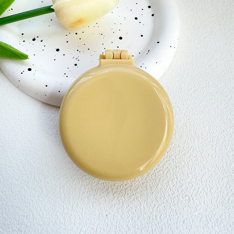 Cute Mini Folding Hair Combs with Mirror Portable for Travel Massage Comb for Women Girls Hair Brushes Styling Accessories