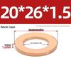Pure Red Copper Gasket Sealing Ring for Marine Instruments, Metal Flat Washer M3-M60mm