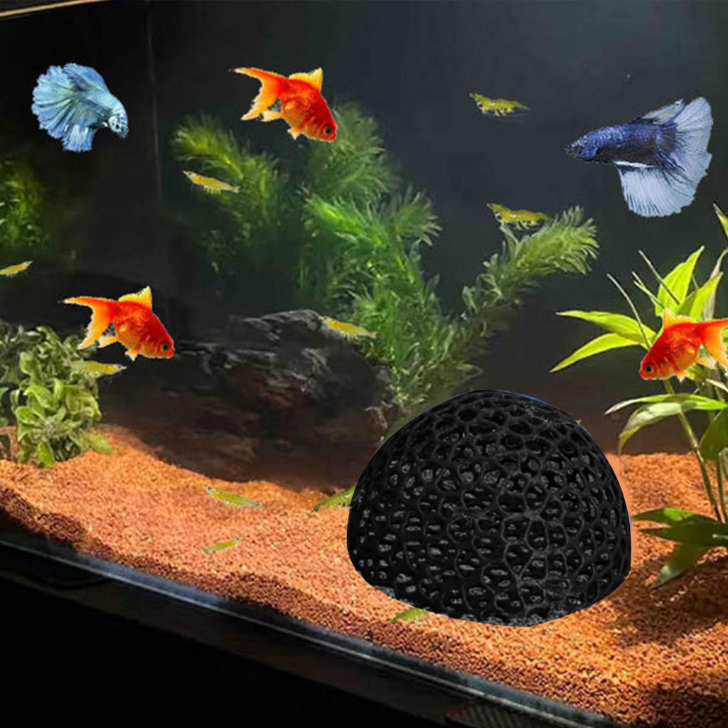 Artificial Resting Cave Shelter Aquarium Decors Landscape for Beautify Aquarium Landscaping Appearance Dome