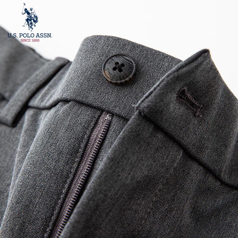 U.S. POLO ASSN. Men's Wrinkle-Free Loose Fit Straight Leg Trousers