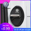 2026 Hot For Volkswagen VW Silicone Car  Sticker Door Lock Protective Cover Interior For Volkswagen Golf Passat B6 T5 Phaeton Te