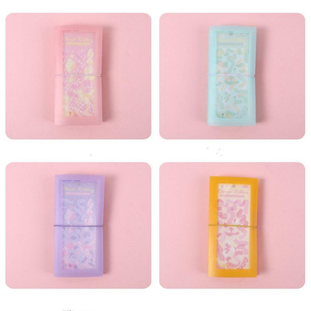 Collection Macaron Color Tickets Page Card Note Holder Scrapbooking Storage Sticker Storage