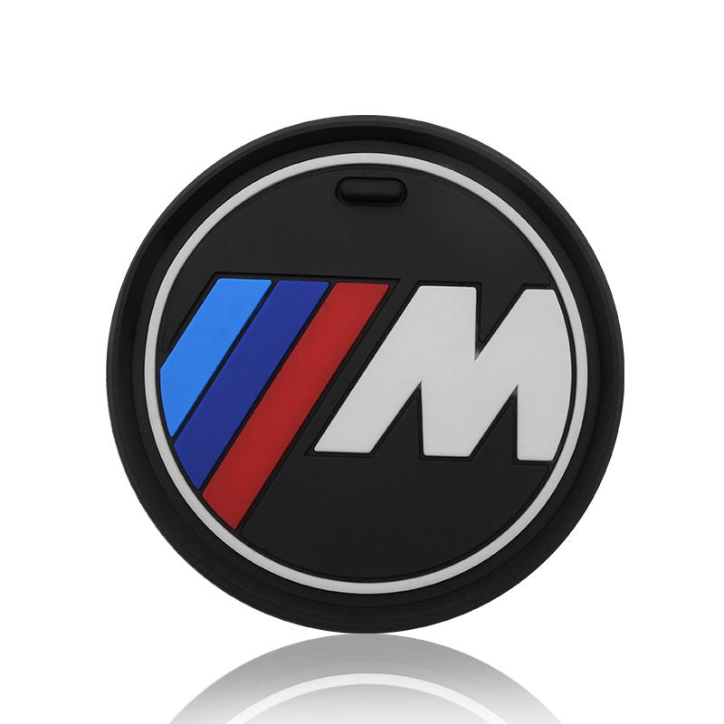 1Pcs 66/73/81MM Car Anti Slip Coaster Anti-noise Water Cup Pad Cushion Car Accessories For BMW E46 E39 E90 E60 E36 F30 F10 E34 E30 F20 E92 X5 X6