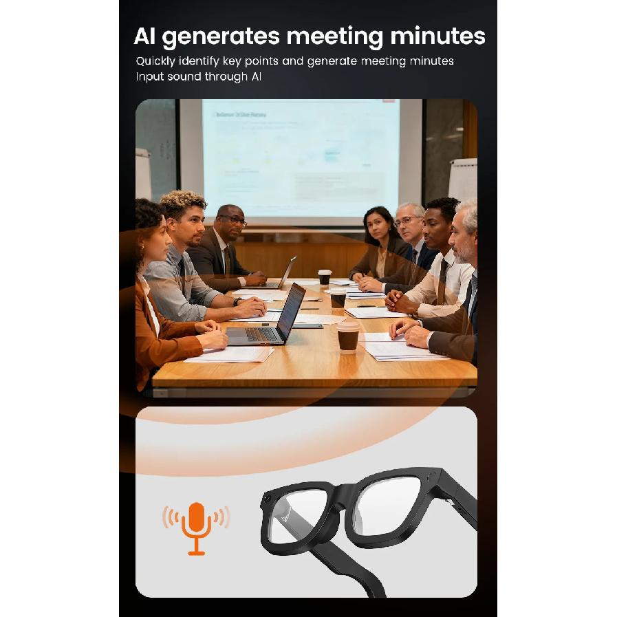 2026 Έξυπνα Γυαλιά HD Φωτογραφία Βίντεο OpenAI Καταγραφή Μετάφραση Αφή αφής Φωτοχρωμικοί Φακοί Κλήση Bluetooth Μουσική Πολυλειτουργικά Γυαλιά