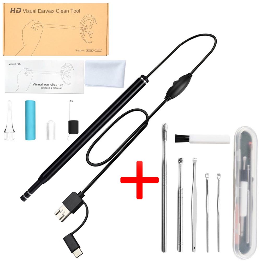 Smart Visual Ear Cleaner Ear Stick Endoscope Earpick Camera Otoscope Ear Cleaner Ear Wax Remover Ear Picker Ear Stick beleza PC