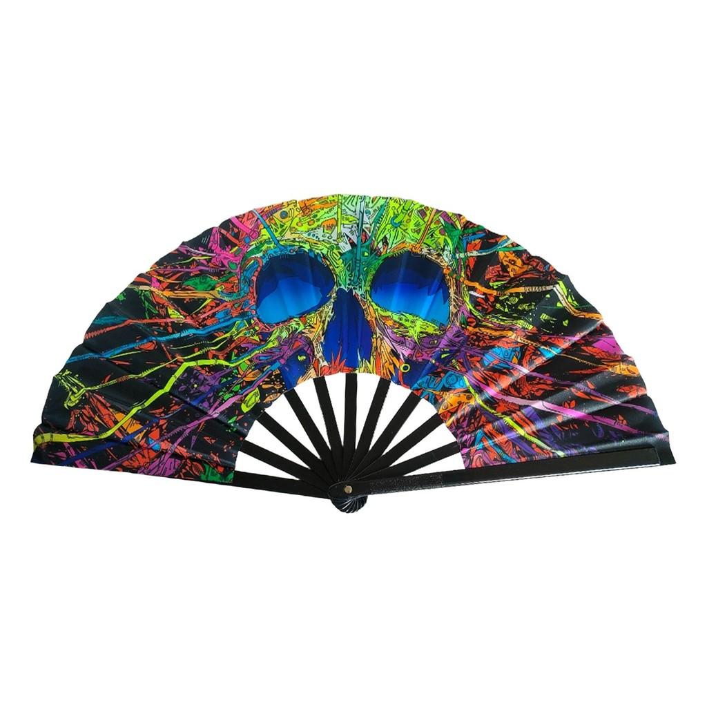 Chinese Style Folding Fan With Plastic Frame For Dance Performances And Gifts