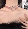 Love Collar Collarbone Chain Neck Strap Laser Love Pendant Collar Choker Luminous Necklace