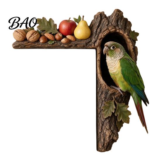 Decorative Accents for Reading Nooks Chipmunk Tree Door Topper, Squirrel Owl Wooden Frame Sign, Funny Whimsical Rustic Home Wall Animals Corner