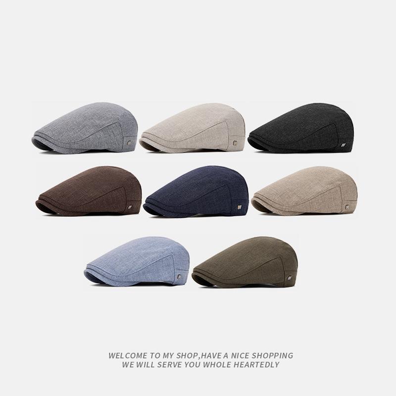 Forward Cap Men's Thin Breathable Beret Retro British Newsboy Cap