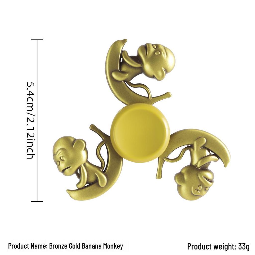 Ancient Bronze Zinc Alloy Cross Fingertip Spinner - EDC Decompression Toy  