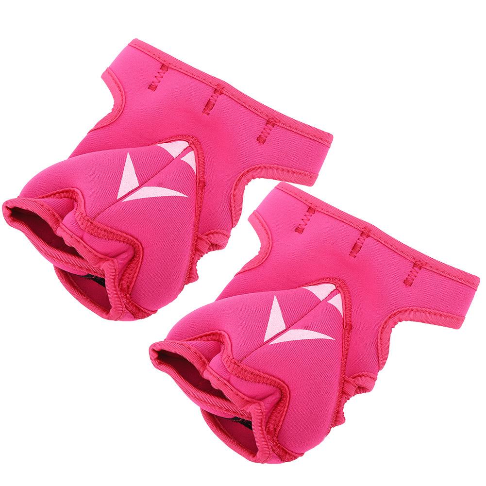 

2Pcs 2lb Sport Unisex Half Finger Weighted Gloves Sandbag for Boxing Training Fitness(розовый )