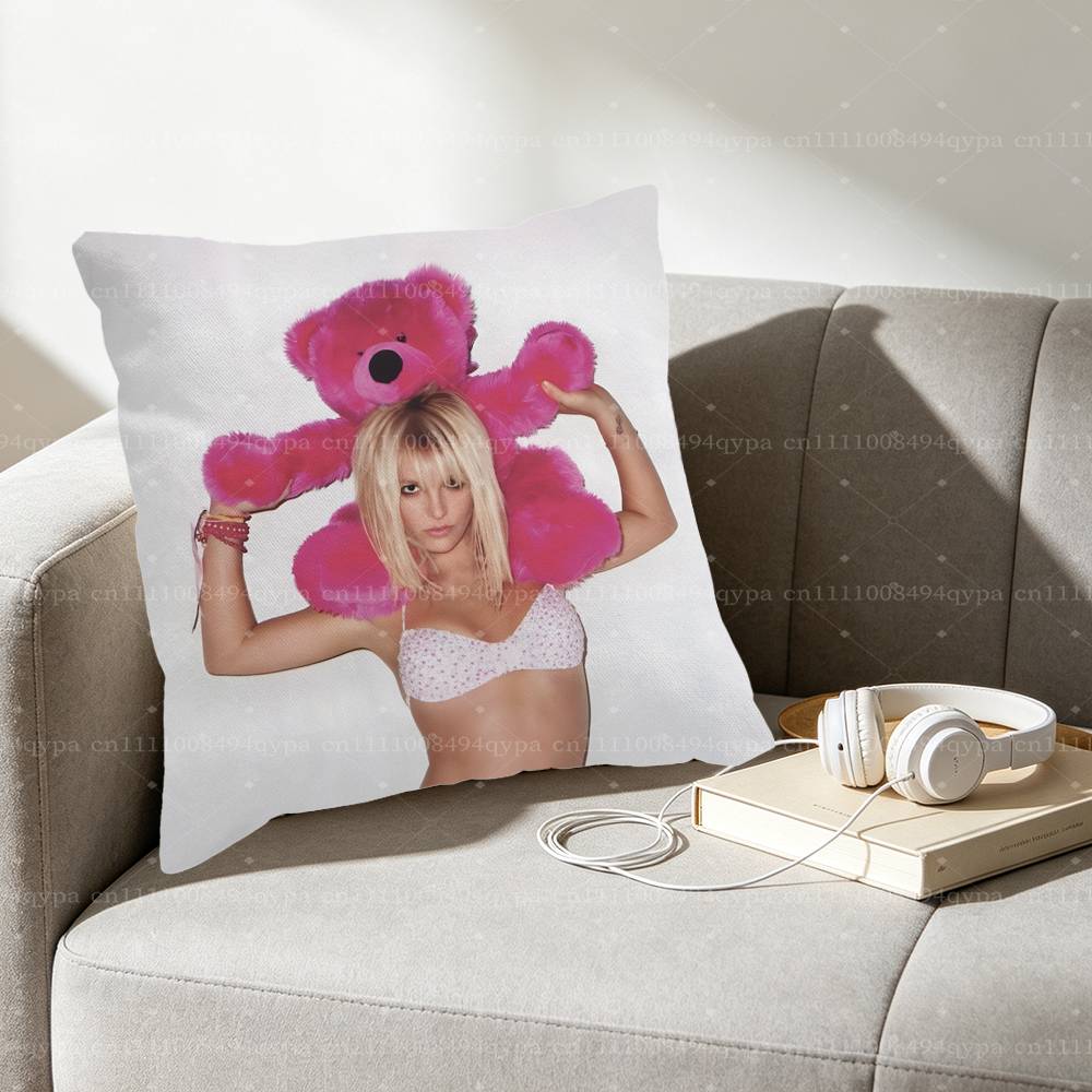 Brit BBritney Spears Toxic Throw Pillow Cover Home Decor Art Design Decor Pillowcase Cushion Cover for Bed Sofa Living Room