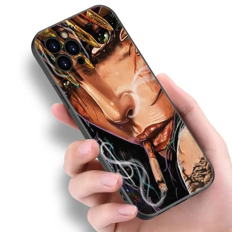 Applicable Apple Iphone13 Phone Case Sleeve Tattoo Sexy Girl Phone Case Painted Anti-Drop Small