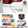 3D Metal Aluminium Badge Side Fender Badge Car Body Decoration Sticker Accessorie For VW Golf Tiguan T-Roc Polo Passat ID.4 MK7
