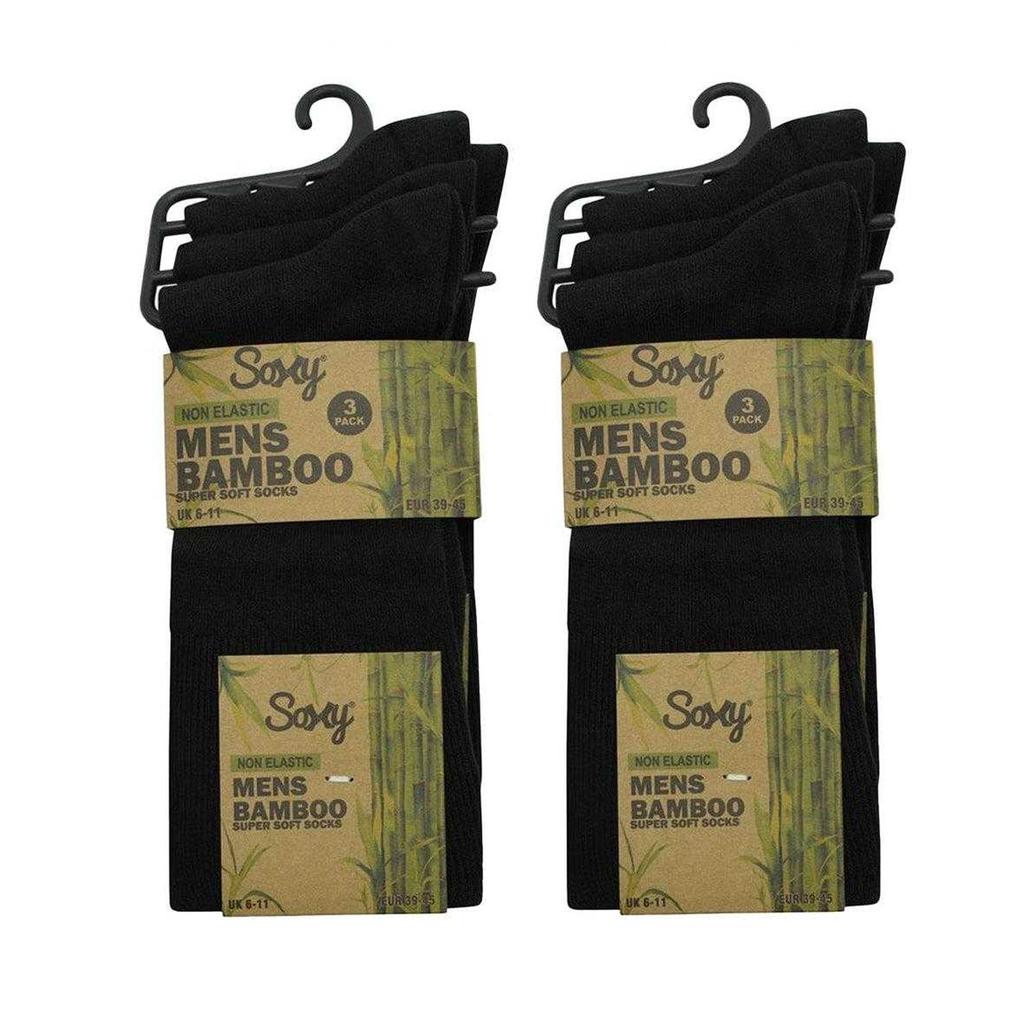 Soxy Mens Mid Calf Bamboo Socks (Pack of 12)