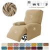 1 Seater Velvet Elastic Recliner Cover Relax Lazy Boy Chair Covers Single Lounger Couch Slipcover Armchair Protector Slipcovers