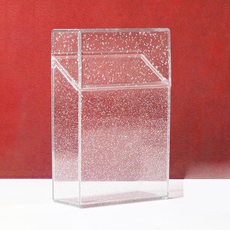 

Коробка для хранения фотокарточек Ins Прозрачная блестящая коробка-контейнер Idol Kpop Albums Коробка для хранения фото Портсигар прозрачный