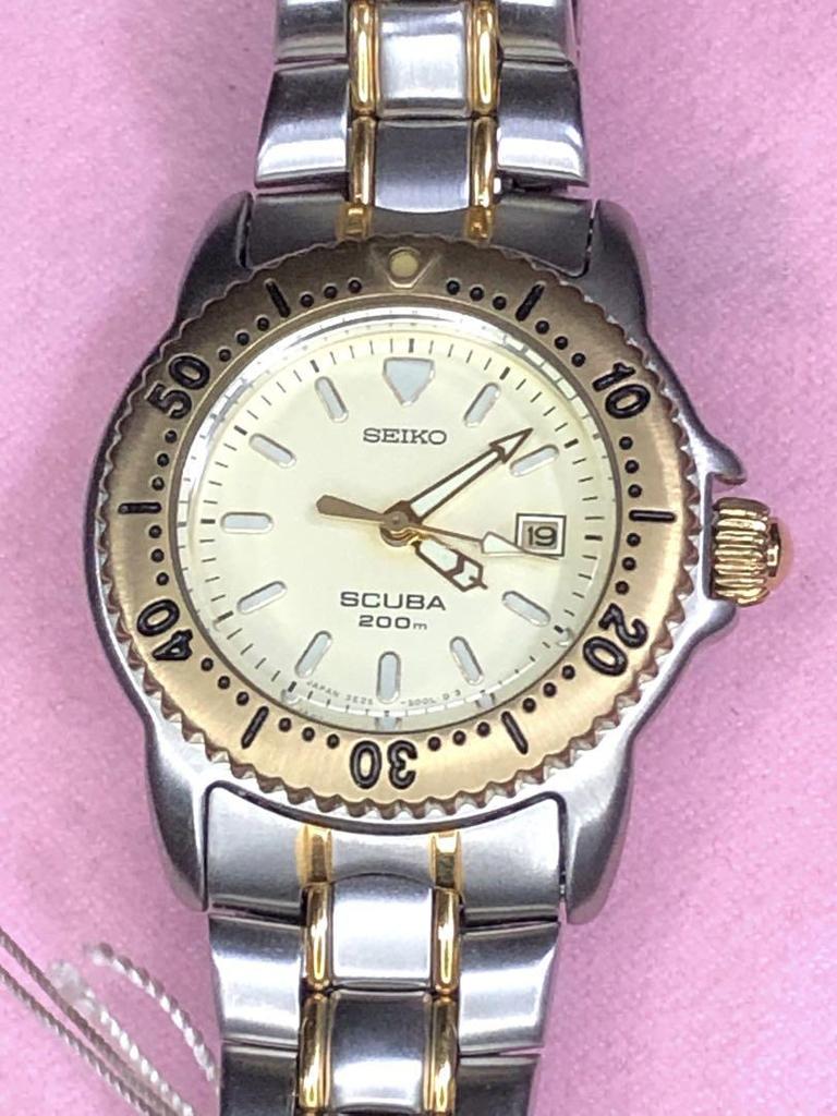[USED] Extremely rare ladies' watch, diver, SEIKO, calendar, battery