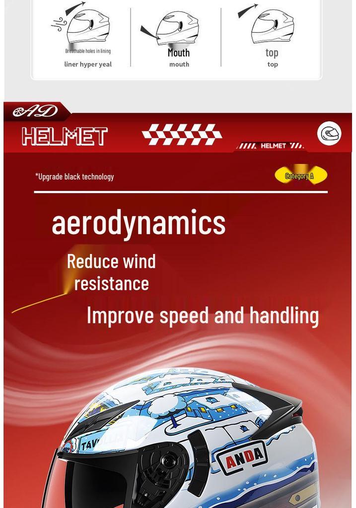 Bluetooth Smart Taillight Flip-Up Motorcycle Helmet for Men and Women - All-Season, Full Coverage for Electric and Off-Road Riding