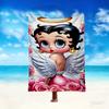 1pc Betty Boop Blanket, Home Printed Throw Blanket - Soft Blanket Gift for Family, Washable Sofa Bed Blanket